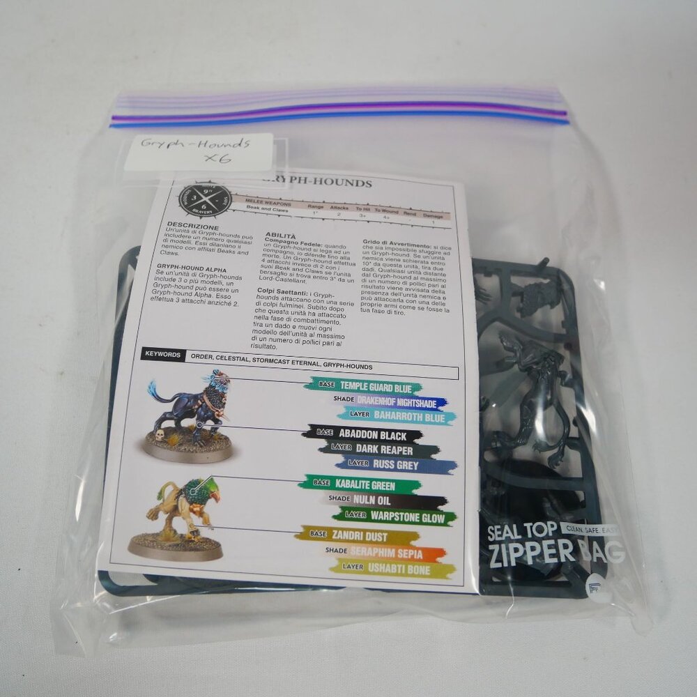 Warhammer Age Of Sigmar Gryph-Hounds (x6) GW New On Sprue